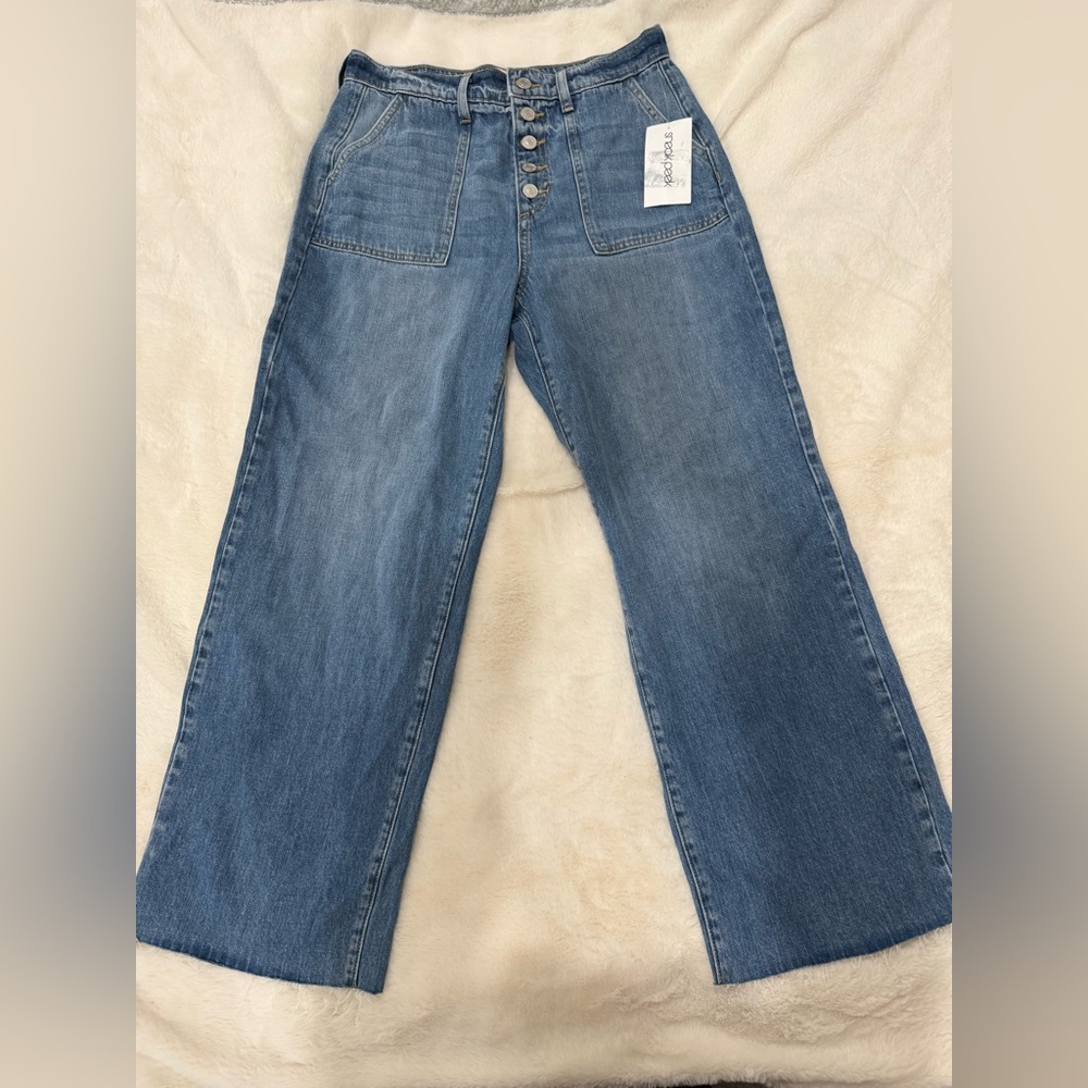 NWT Sneak Peek Wide leg Jeans 7/28